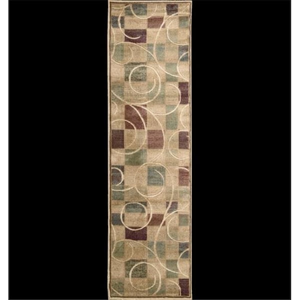 Nourison Nourison 57928 Expressions Area Rug Collection Beige 2 ft 3 in. x 8 ft Runner 99446579287 - main
